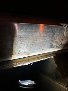 250 HP 1150 RPM General Electric, Frame CD4350, stab shunt, SPFG-SV, 240 VA, 120/240 VF