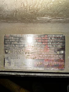 300 HP 895 RPM General Electric, Frame 5011L, 1.15 service factor, 2300 Volts