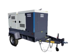 56/60 KW Atlas Copco #QAS-70-MD, Diesel Trailer Generator, 3ph, 240/480/600 Volts, Isuzu 4JJ1X Tier 4F