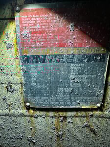 250 HP 850/1150/2450 RPM Reliance, Frame B509ATZ, SPG-SV, STR-Shunt, 500 VA, 300 VF