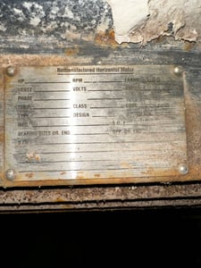 350 HP 1190 RPM General Electric, Frame 5011L, TEFC, 1.15 service factor, 2300 Volts