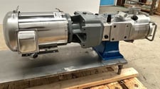 Waukesha Cherry-Burrell #130U2, Stainless Steel rotary lobe positive displacement pump, 3" Tri-Clamp type
