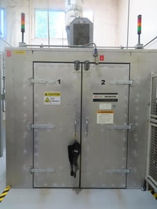 Global Finishing Solutions #GBO-050706-RM-SP, special rear mount batch process oven, 500°F, NG
