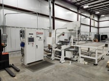 Femco #B-5 Saw Ferry Industries precision CNC band saw, Proface CNC touchscreen interface, 2016