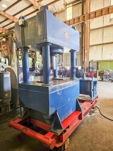 400 Ton, General Hydraulics #410-DH400-36, 4-post hydraulic press, 24" Shut Height, 25 HP