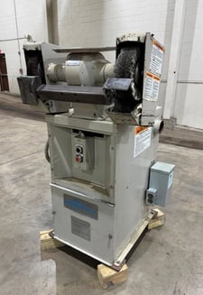 Hammond #UBG-8-8, 8" x 2.5" W wheels, 2 HP, 5500 RPM, dry operation, FDK-4 DusKollector