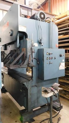 135 Ton, Allsteel #135T-8, hydraulic press brake, 8' overall, 78" between housing, 8" stroke, 8" throat, 17"