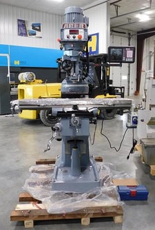 Acer #3VS-II E-Mill, vertical mill, 9" x49"tbl., 3 HP, 34" X, 12" Y, 12" Z, 60-4500 RPM, Newall digital read