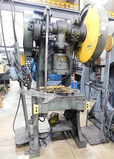 54 Ton, Federal, Back Gauge OBI press, 18.5" x28.5" bed, 5 HP, 10" throat, electric foot switch