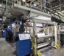 Uteco #Horizon-D/TH-130, single pass laminator, updated PLC & control panel, 1000 FPM, 2006