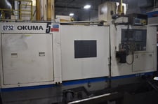 9.8" x 39.7" Okuma #GA-36F, CNC angle head cylindrical grinder, 24" outside dimension x 5.3" thick x 10" ID