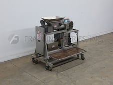 Doering #3PFL, 304 Stainless Steel, vari-speed, twin screw pump feeding system, product viscosity: up to