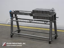 Star #20SS4113S2TIC, horizontal, Stainless Steel, plate & frame filter press