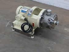 Ross #ME-40, 316 Stainless Steel, inline, high shear mixer, up to 66 GPM, 1-1/2 HP drive
