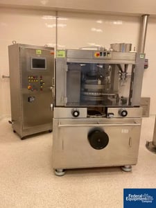 6.5 Ton Manesty #Nova1, IPR Tablet Press, 51 Station, sngl side, 16mm diameter, 17.5mm fill, 306k TPH