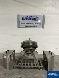 Fette #3090I, Tablet Press Turret, 49 Station, keyed upper & lower guides, D-tooled (5 available)