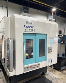 Brother #TC-32BN-QT, CNC drilling & tapping center, 21.7" X, 15.7" Y, 16.3" Z, 16000 RPM, 2008