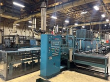 18" x 16" Sintering Pusher Furnace, 2400°F, 18" x 16" opening, 13" width x 33" H x 56' L belt, 4864 hours