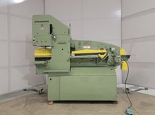 5" x 5" x 3/8" Piranha #PII88, hydraulic ironworker, 88 ton, 5 station