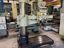 3.9'-11-7/8" Willis #RD-1100, radial arm drill, power elevation, #4MT, 5 HP, 2012