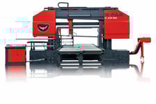 43.3" x 90.5" or 51.2" x 51.2" RMT S-FAB #C-43-90 / #C-51-51, semi automatic column bandsaw, chip conveyor