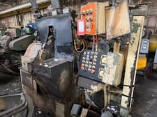 Besly #DH2-23, horizontal opposed rotary Chain Hold Down disc grinder, 23" x 2" wheel, (2) 20 HP, 220/440 V