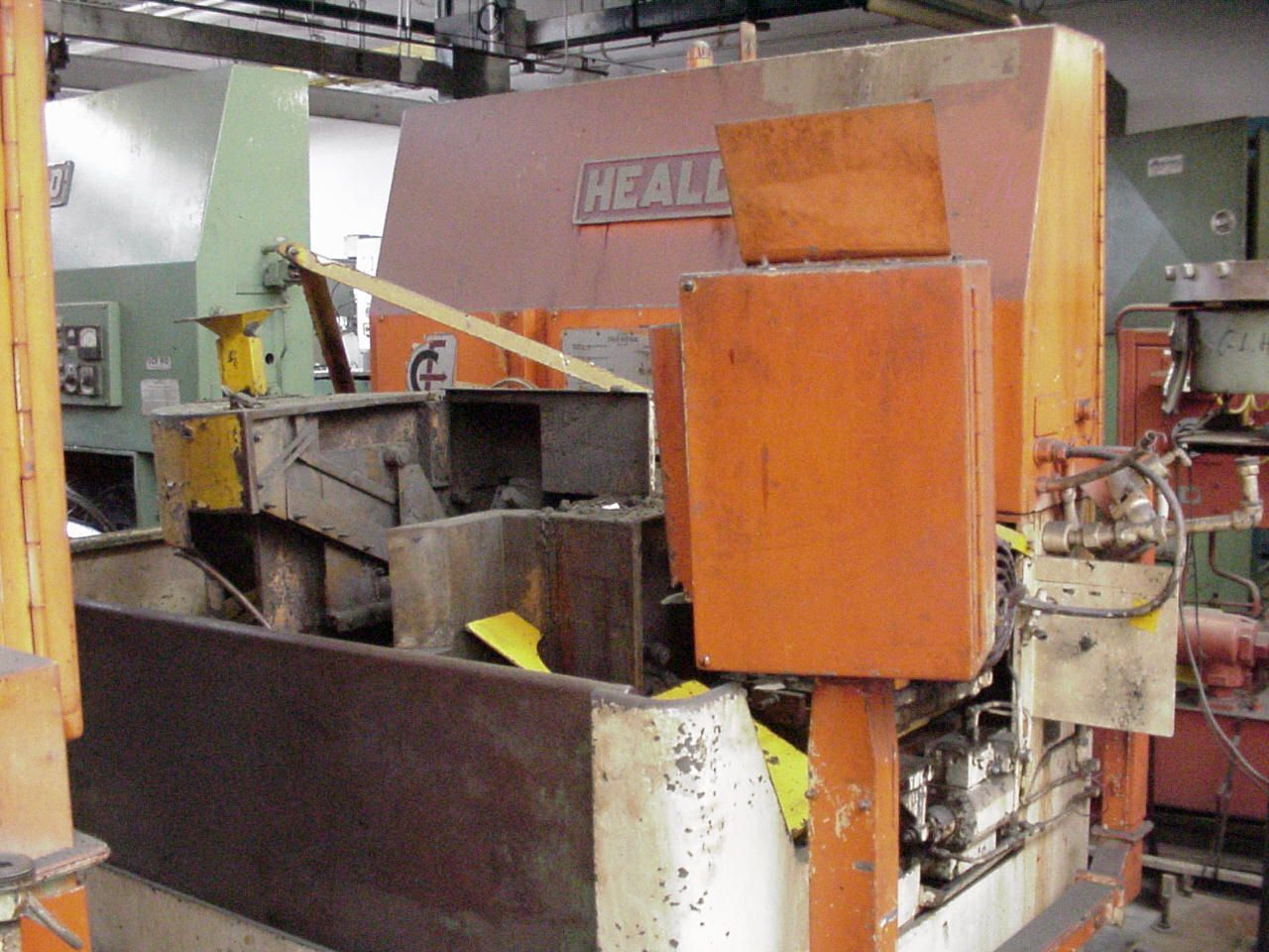 Heald #1CF-91, internal bore grinder, 4.5" outside dimension x 2" L work Size, 5.75" table travel, 7.5 HP