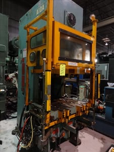 88 Ton, Aida #NCI-80, Single Crank Gap Frame Press, 1.5" Stroke, 3" Adjustment, 37.5" x 23.5" Bolster Area