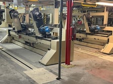 Bielomatik #64x60, 64" wide x 60" OD shaftless floor pick up unwind stands, set of 4