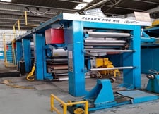 Aluminum coating / embossing line, Tecmo Flexo, 3 coating stations, 1 embossing unit