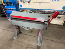 16 gauge x 4' Dreis & Krump #416, Hand Apron Brake, 48" overall, w/ counterweights