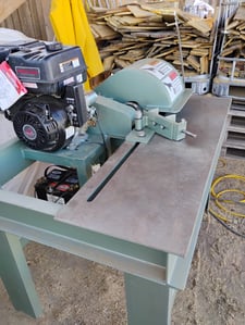 Custom Built Pallet Notcher, 10 HP Gas Engine, 9" notch
