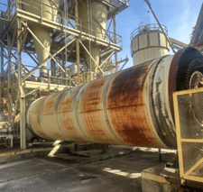 8' x 30' MEC #8X30, Triple Pass Drum Dryer, 12MM BTU, gas burner, 8' cyclone