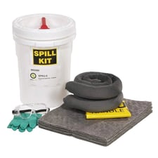 NEW Spilltech Universal Spill Kit, 5 Gallon, SPKU-5. 23 Piece NEW