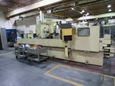 14" x 80" Cincinnati #480-AH, angle head Step grinder, 30 deg., 14" diameter work capacity, 30" x 4" x 12"