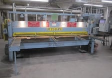 10 gauge x 10' Wysong #1010-RD, metal shear, 16 hold downs, 60 SPM, serial #P32-1383-F