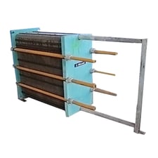 780 sq.ft., Alfa-Laval #M10-BFG, plate heat exchanger, 149 psi @ 275&deg;F, 1996