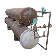 1412 sq.ft., 300 psi shell, 150 psi tube, Cimco-Lewis, shell & Carbon Steel tube heat exchanger, 200°F