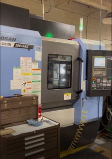 Daewoo Doosan #DNM-200/5AX, CNC vertical machining center, 40 automatic tool changer, 15.7" X, 17.1" Y, 19.7"