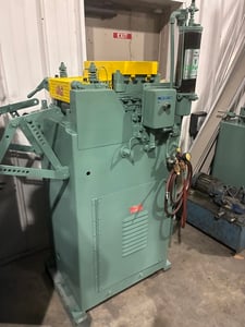 12" x .125" Littell #312-9PDL, straightener, 9 rolls, 1 set pinch rolls, 100 FPM, loop arm