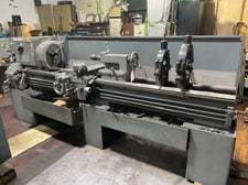 19" x 78" Leblond Regal #Servo-Shift, 3-1/16" hole, 40-1600 RPM, steady rest, 3 & 4-jaw chuck, 10 HP, 1979