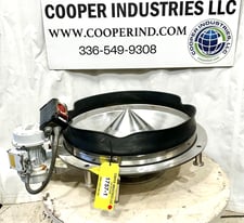 Azo, Azo bin activator, 30-1/2" diameter, 16" tall, 11-5/8" dia outlet w/17-1/2" dia flange