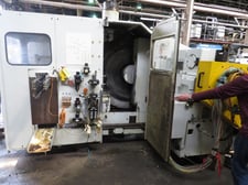 Giustina #R242, horizontal double disc grinder w/CNC Control, 36" diameter x 3" width grinding wheel, 75 kW