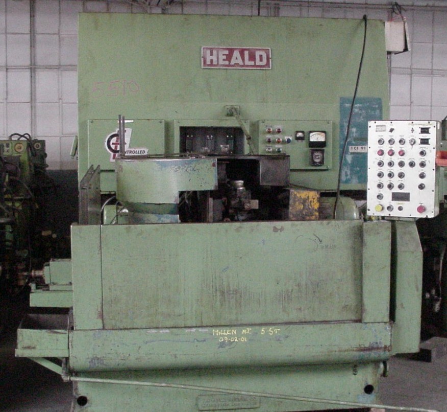 Heald #1CF-91, internal bore grinder, 4.5" O.D. x 2" L work capacity, 5.75" table travel, 12 deg. Swivel, 7.5