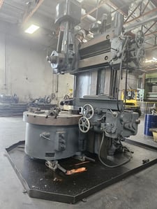 57" Schiess, 60" Swing, 30" under rail, One ram and one side head, 1959