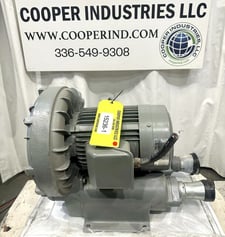 388 cfm, Fuji #VFC804A-7W, Rotron type ring compressor regenerative blower, 10 HP, 3" inlet/outlet