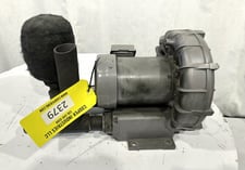 154 cfm, Fuji #VFC500A-7W, ring compressor vacuum blower, 2.5 HP, 2" inlet/outlet