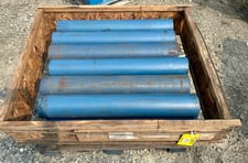 6" wide, Belt conveyor return idler rollers, carbon steel