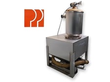 Premier Pneumatics, 32 cu.ft. Stainless portable vacuum receiver hopper with vacuum pick up & hose