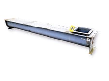 12" diameter x 12' long, Screw conveyor, inlet end section, all carbon steel, parts